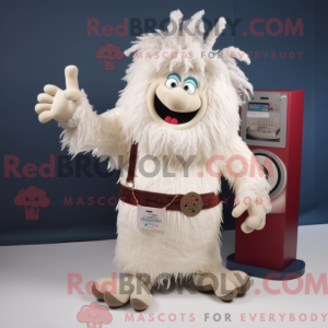 Mascot character of a White...