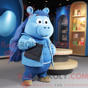 Mascot character of a Blue...