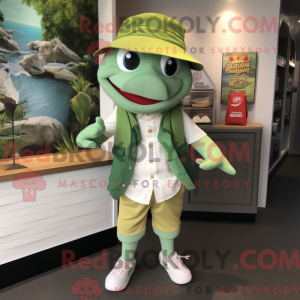 Mascot character of a Green...