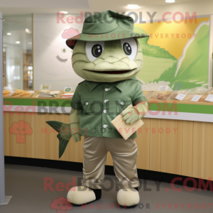 Mascot character of a Green...