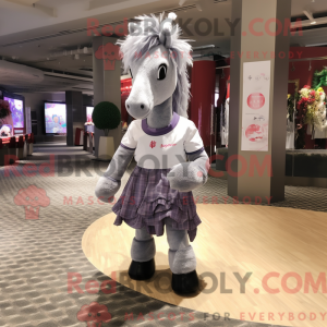 Mascot character of a Gray...