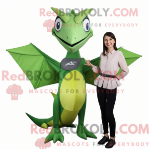 Mascot character of a Green...