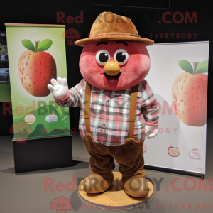 Mascot character of a Brown...