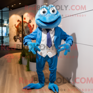 Mascot character of a Blue...
