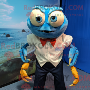 Mascot character of a Blue...