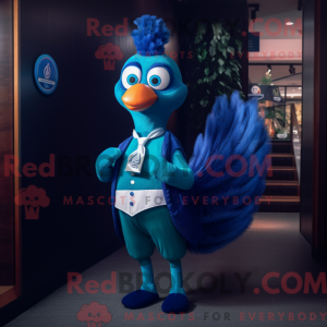 Mascot character of a Blue...