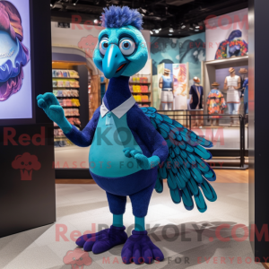Mascot character of a Blue...