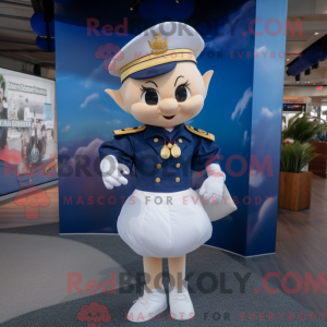 Mascot character of a Navy...