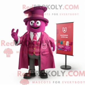 Postava maskota purpurového...