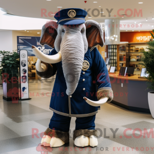 Mascot character of a Navy...
