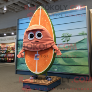 Mascot character of a Peach...