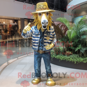 Mascottefiguur van een...