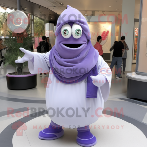 Lavender Gyro mascot costume character dressed with a Long Sleeve Tee and Handbags