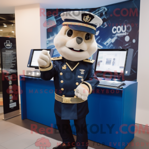 Maskotfigur af en Navy...