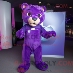 Postava maskota Purple Puma...