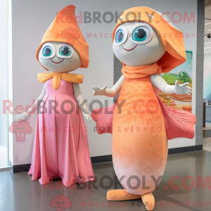 Mascot character of a Peach...