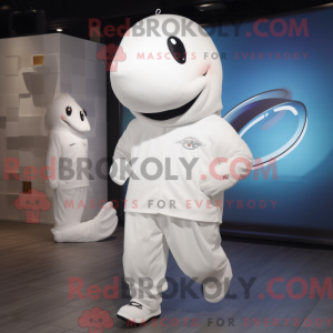 Mascot character of a White...