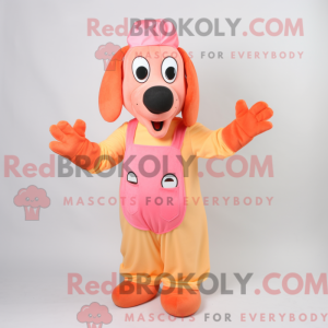 Maskot karakter af en Peach...