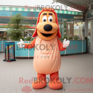 Mascot character of a Peach...