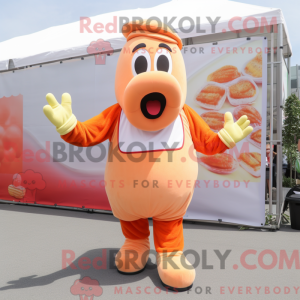Mascot character of a Peach...