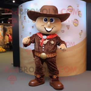 Brown Cowboy mascotte...