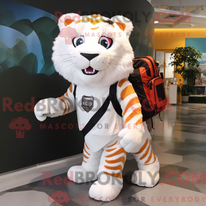 Mascot character of a White...