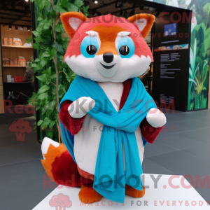 Mascot character of a Cyan...