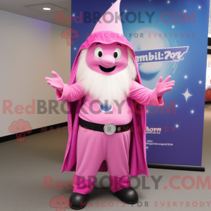 Mascot character of a Pink...