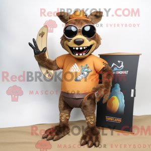 Maskottchen eines braunen...