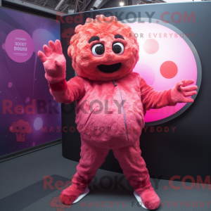 Mascot karakter van roze...