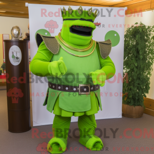 Mascot character of a Lime...