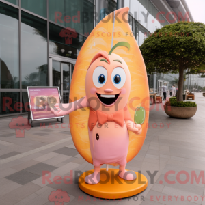 Mascot character of a Peach...