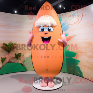 Mascot character of a Peach...
