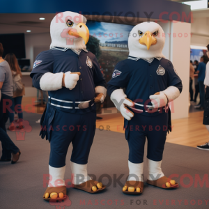 Mascot character of a Navy...