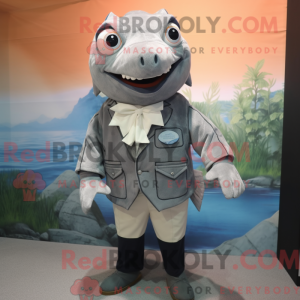 Mascot character of a Gray...