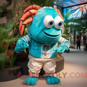 Mascottefiguur van een...