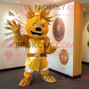 Mascot character of a Gold...