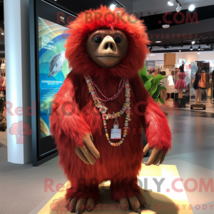 Mascot character of a Red...