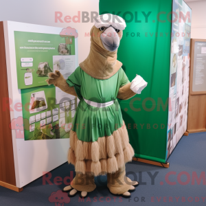 Mascot character of a Green...