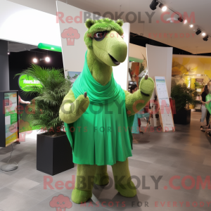 Mascot character of a Green...