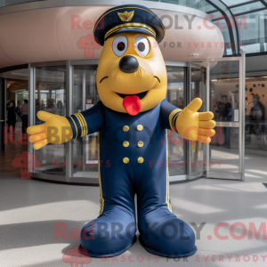 Mascot character of a Navy...