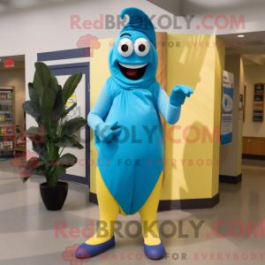 Mascot character of a Blue...