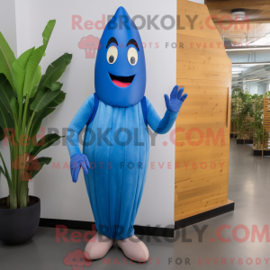 Mascot character of a Blue...