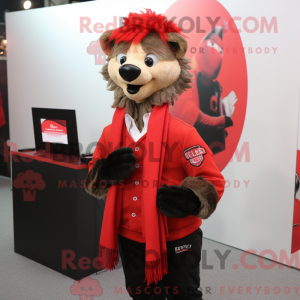Mascot character of a Red...