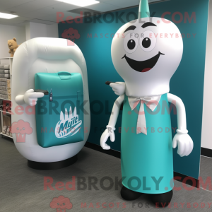 Postava maskota Teal Bottle...