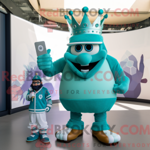 Postava maskota Teal Kinga...