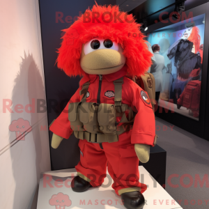 Mascottefiguur van een Red...