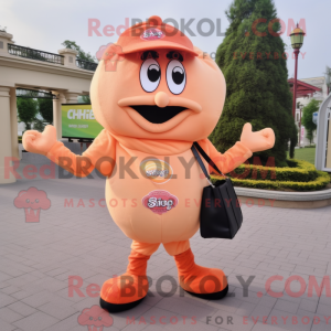 Mascot character of a Peach...