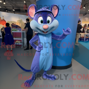 Mascot character of a Blue...