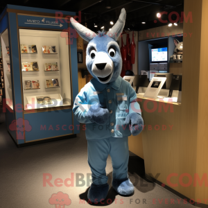 Mascot character of a Blue...